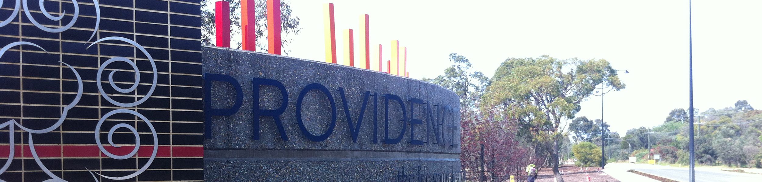 providence estate entry sign