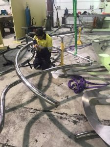 Fabrication process - Aurelia Apartments urban art